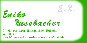 eniko nussbacher business card